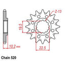 Front Sprocket 13T Kawasaki Suzuki