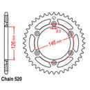 RK Rear Sprocket Suzuki RMX 49T