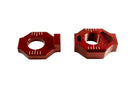 CHAIN ADJUSTER BILLET RED PAIR