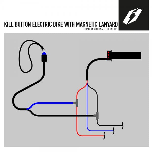Lanyard Engine Kill Switch designed for Beta & Oset Elect, handy for petrol bikes.